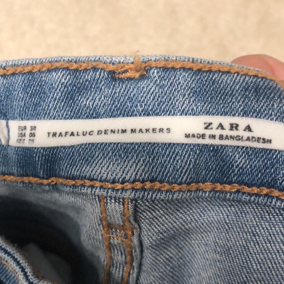 Zara semi high waist skinny fit sz6 denim - Picture 3 of 6